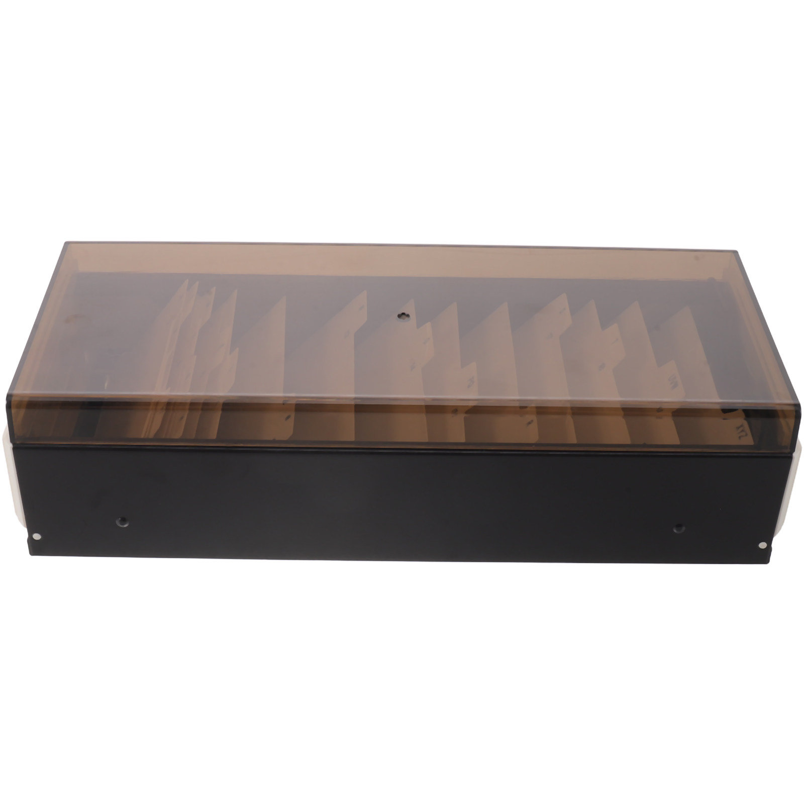 Index Card Holder - Visitekaartjeshouder met grote capaciteit, opbergdoos, zwarte