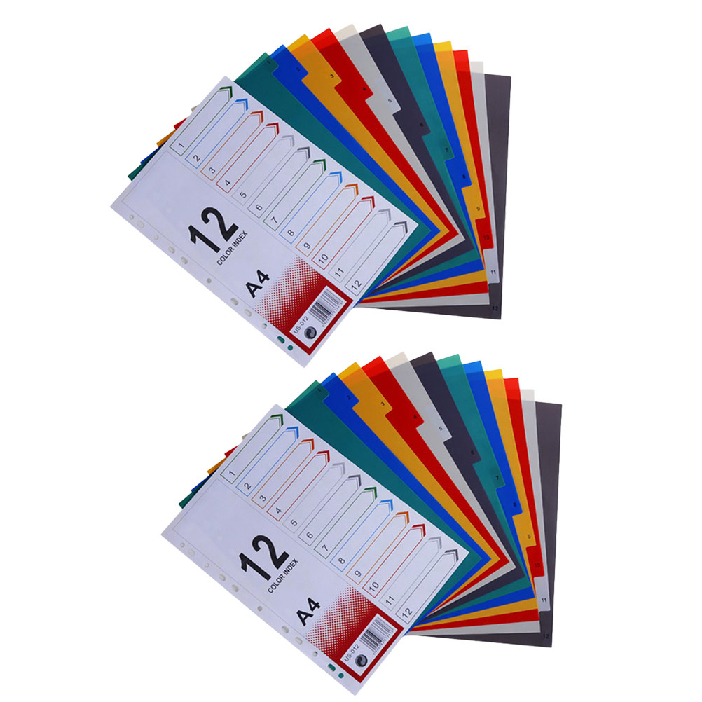 Tab Divider A4 - 2 stuks indexpapier-navullingen, extra brede scheidingsbladen