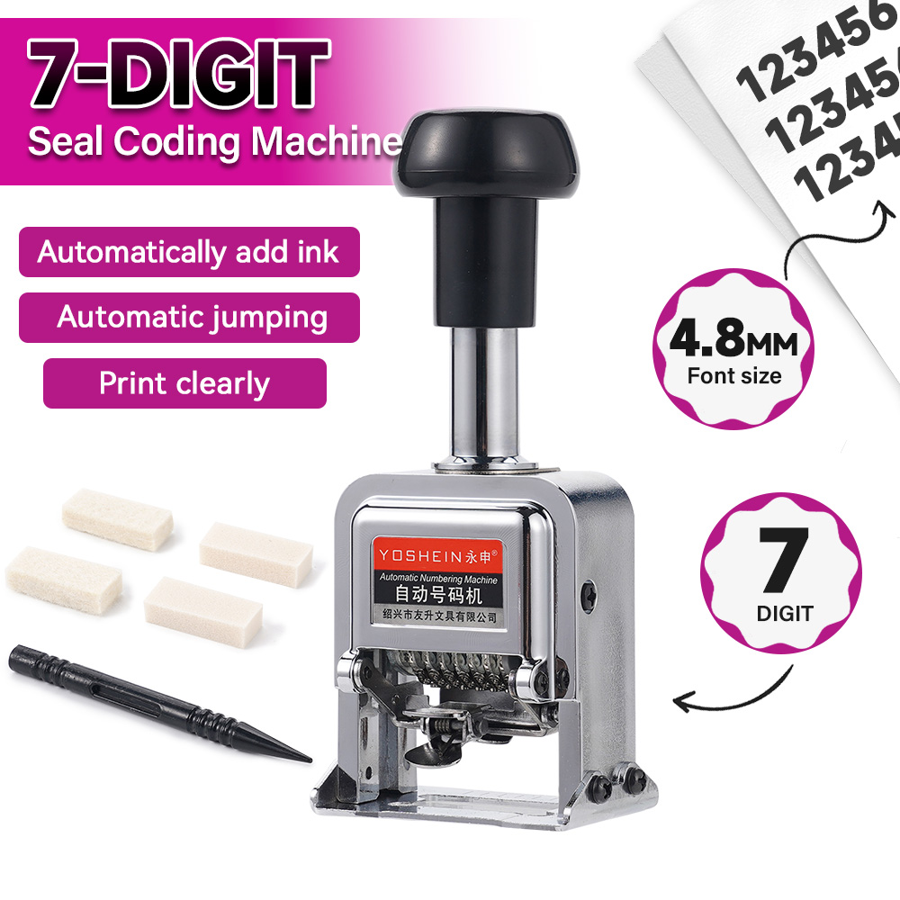7-cijferige automatische numme - Rubber Date Stamp recensie en prijs