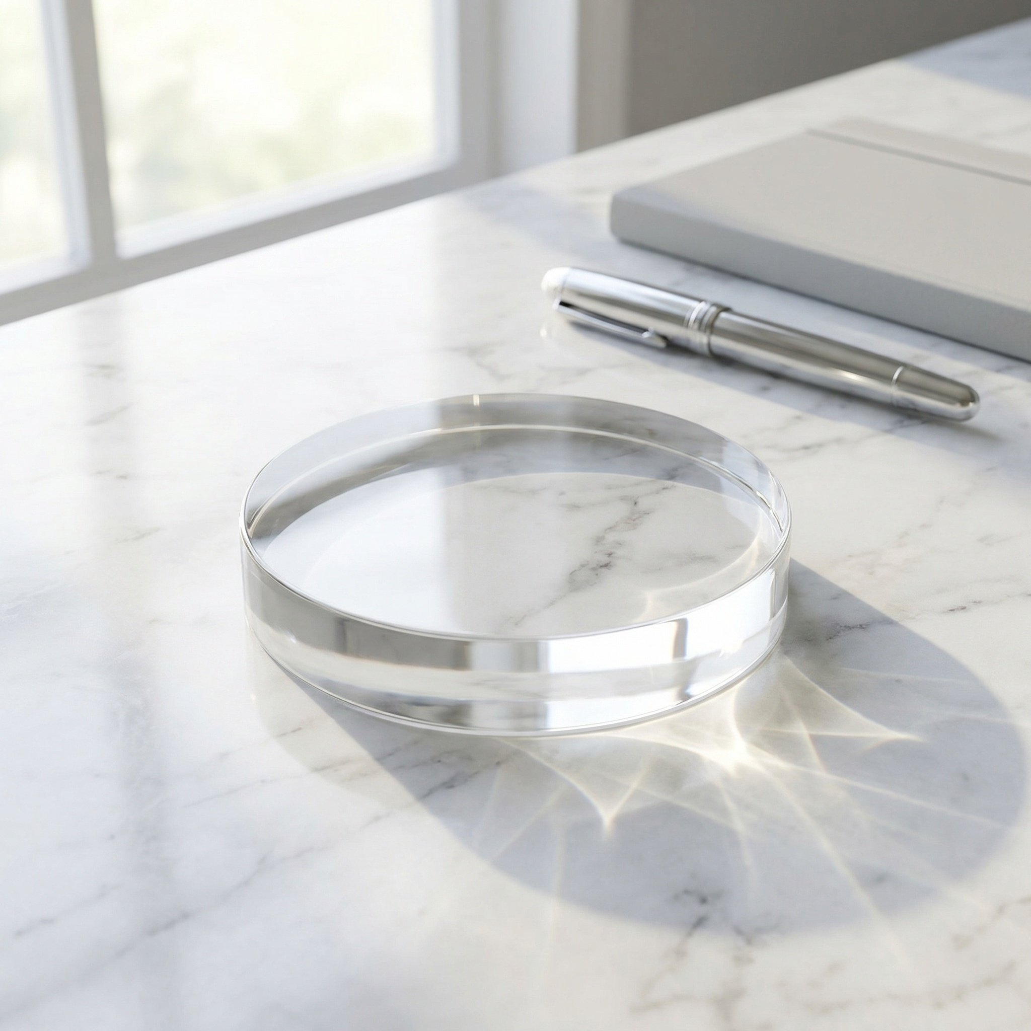 3,15 inch rond glazen presse-p - Book Weight Glass recensie en prijs