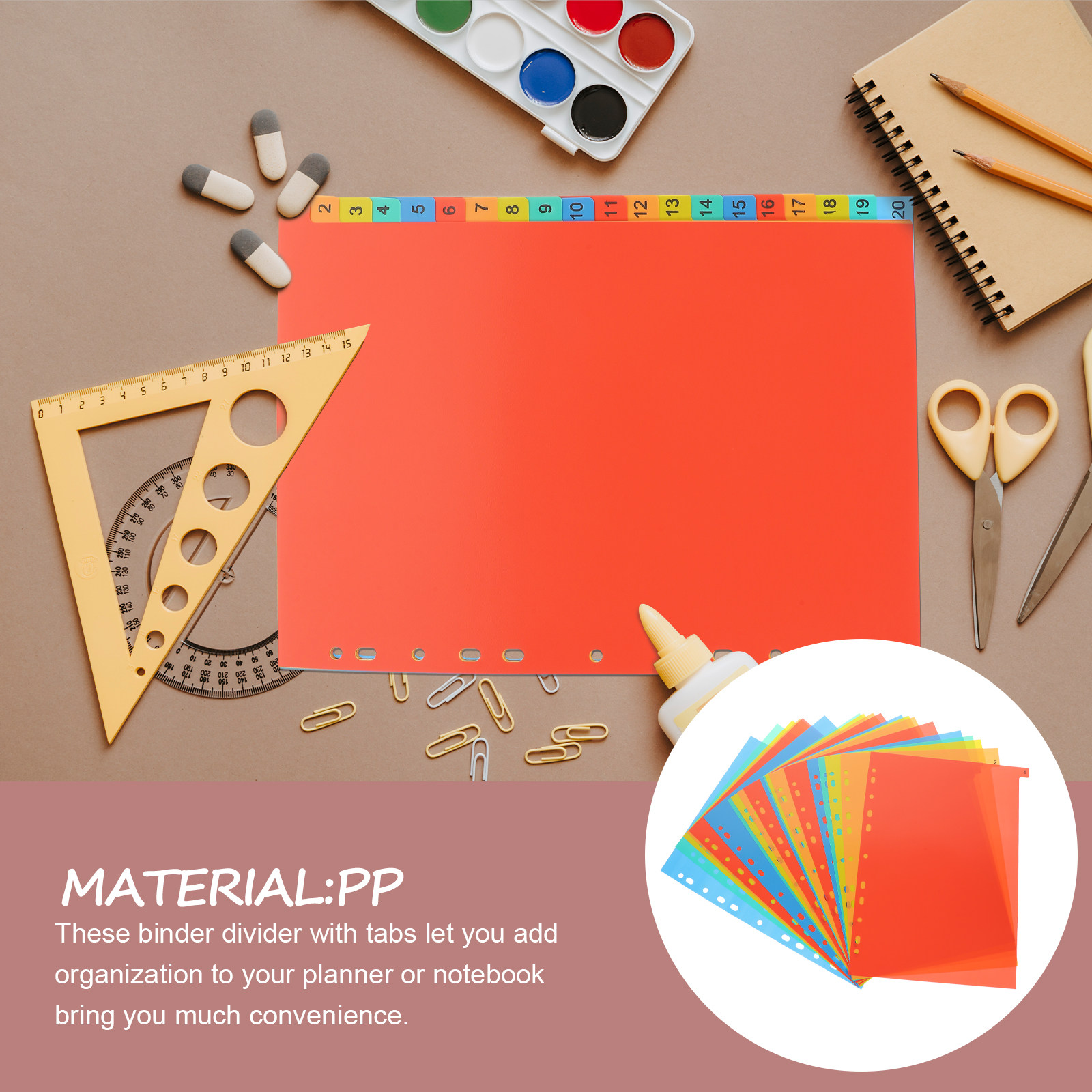 20 vellen A4 plastic ringbandv - Tab Divider A4 recensie en prijs