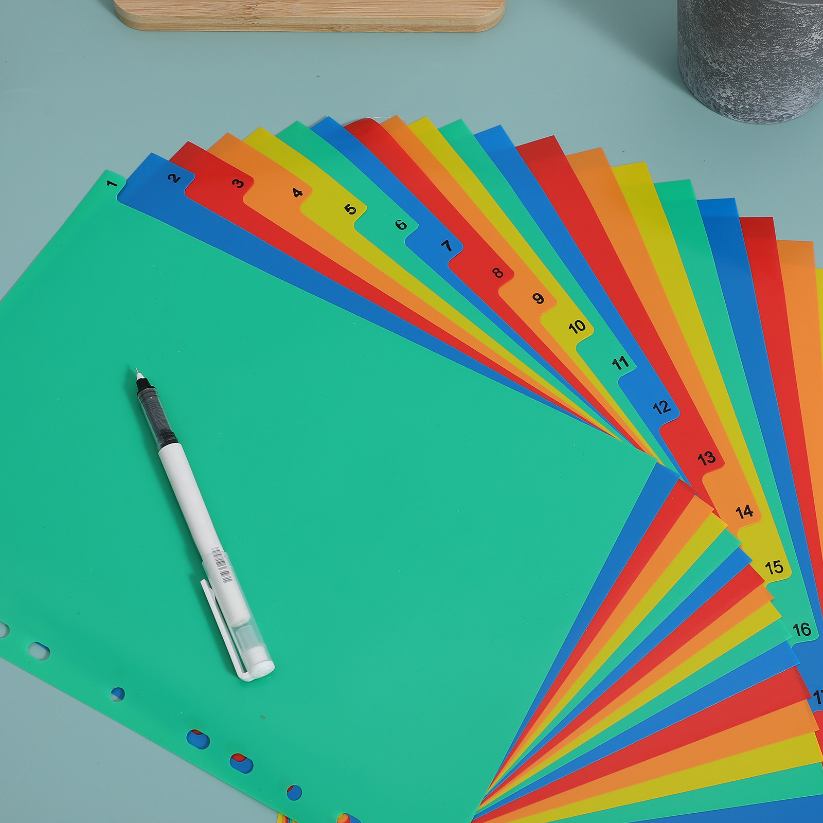 A4 Kleurrijke Plastic Indexbla - Tab Divider A4 recensie en prijs