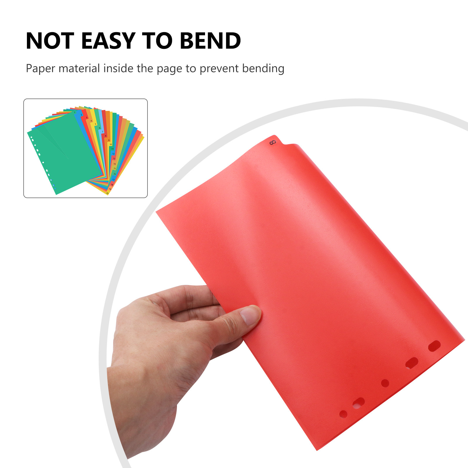 A4 Kleurrijke Plastic Indexbla - Tab Divider A4 recensie en prijs