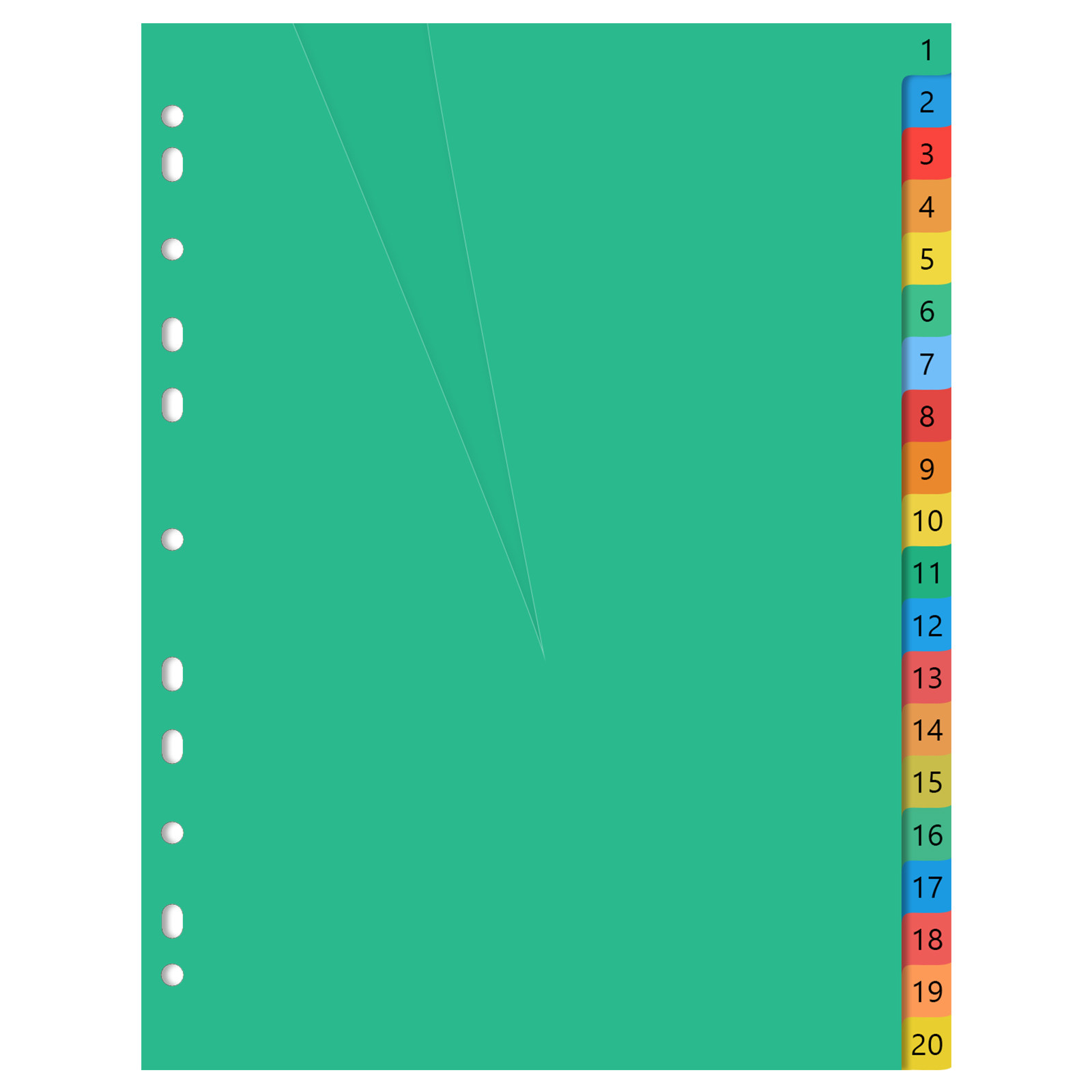 A4 Kleurrijke Plastic Indexbla - Tab Divider A4 recensie en prijs