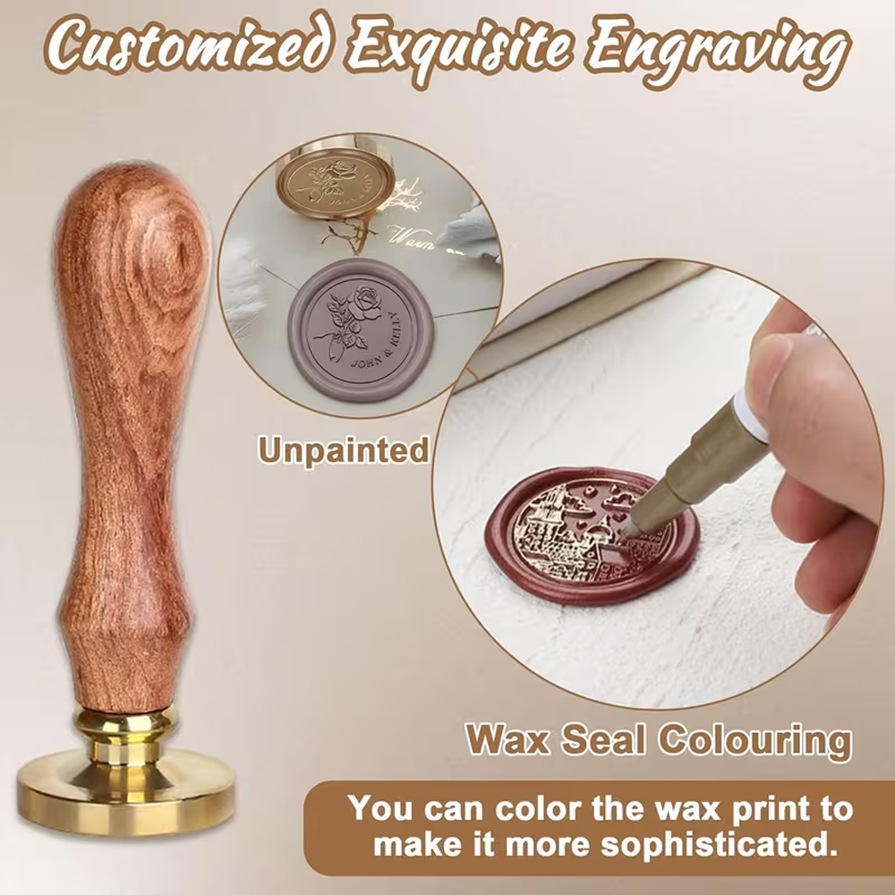 Gepersonaliseerde waszegelstem - Wax Seal Stamp Set recensie en prijs