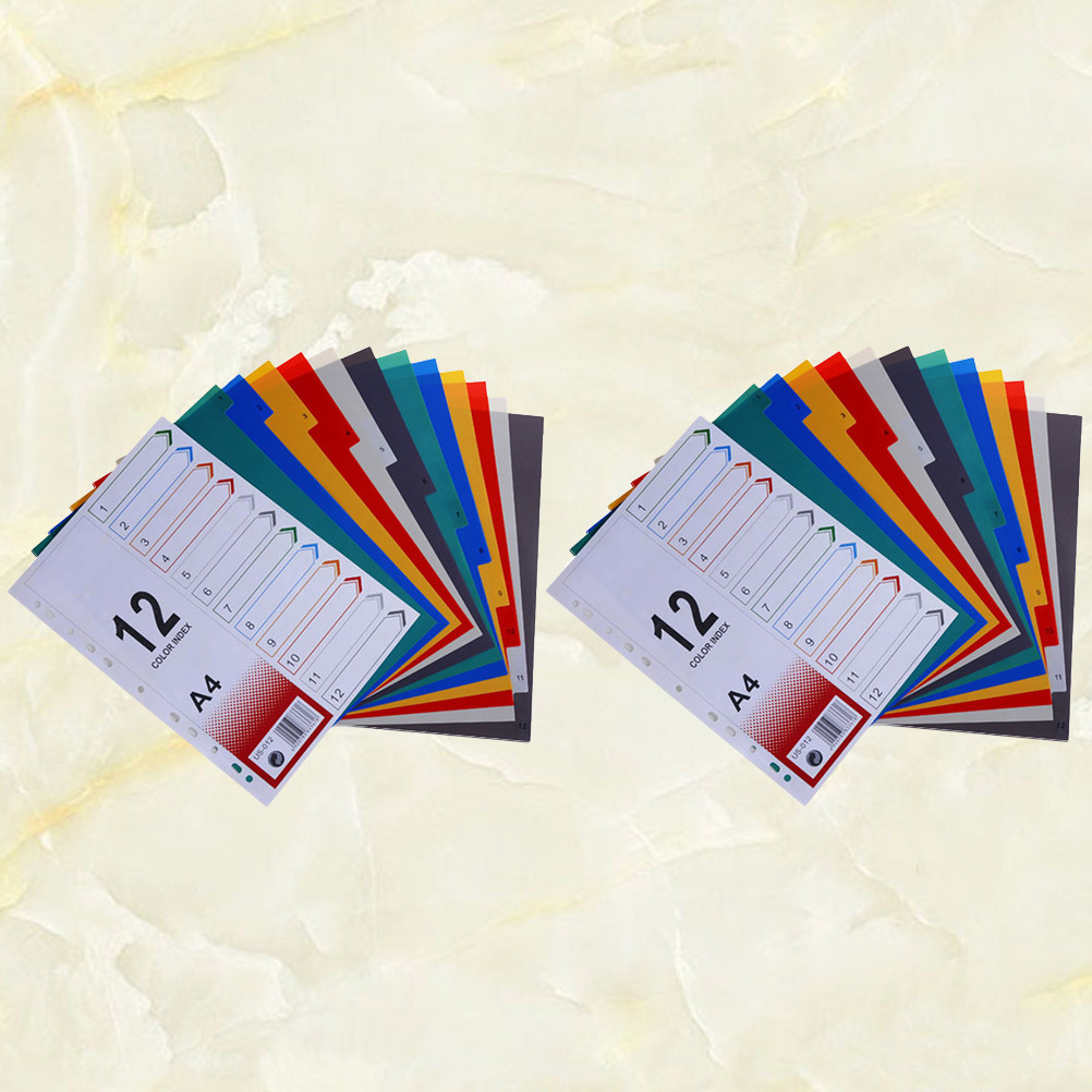 2 stuks indexpapier-navullinge - Tab Divider A4 recensie en prijs